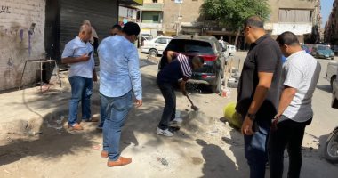 رفع تعديات وإشغالات الباعة الجائلين فى حملة مكبرة ببولاق الدكرور.. صور