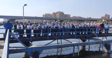 محطة مياه إمبابة تستقبل طالبات المعهد الفنى للتمريض لتعزيز ثقافة الوعى المائى