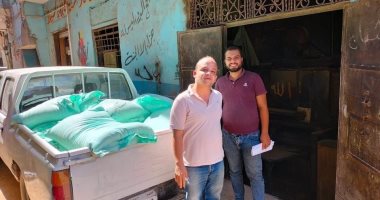 ضبط سلع غذائية قبل بيعها بالسوق السوداء فى حملة بأطفيح