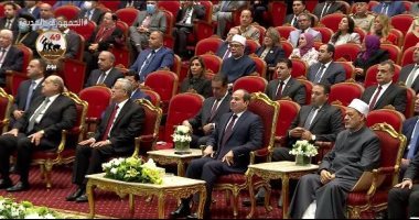 الرئيس السيسى يتقدم المحتفلين بذكرى المولد النبوى الشريف.. انفوجراف