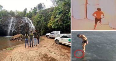 اوعى تمشى ورا دماغك.. حاول الاستمتاع ولكن تسبب الكوارث.. برازيليان يلونان مياه شلال للكشف عن جنس مولودهما.. وعامل فضولى يشعل "الفوم" ويسبب حريقا ضخما.. ومغامرة لسباح سلوفاكى فى بحيرة متجمدة كادت تتحول لكارثة