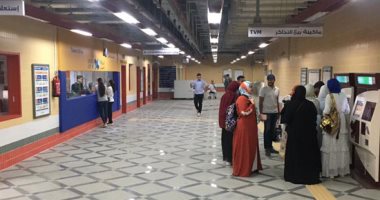 شاهد توافد الركاب على محطات المترو الجديدة بالخط الثالث
