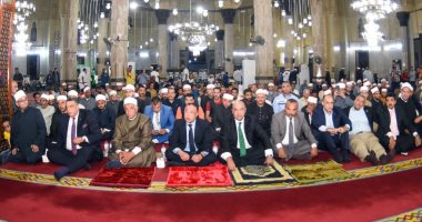 محافظ الإسكندرية يشهد احتفالية المولد النبوي الشريف بمسجد المرسى أبو العباس