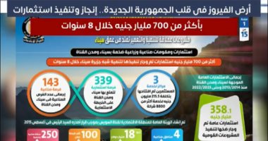 الجمهورية الجديدة.. إنجاز وتنفيذ استثمارات بأكثر من 700 مليار جنيه خلال 8 سنوات