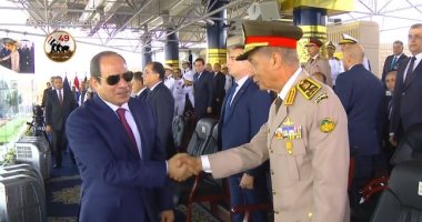 بدء احتفالية تخرج دفعة جديدة من طلاب كلية الشرطة بحضور الرئيس السيسي
