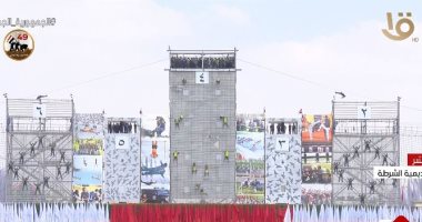 لأول مرة.. طالبات الشرطة يشاركن فى عروض النزول السريع أمام الرئيس السيسي 