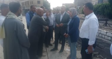 بطول 2,5 كم.. نائب محافظ الجيزة يتفقد أعمال تطوير طريق طراد النيل