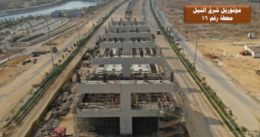 أكبر مشروع نقل حضارى.. شاهد محطات مونوريل العاصمة الإدارية