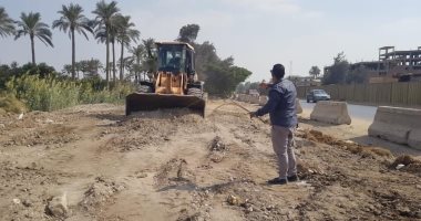رفع 350 طن مخلفات وتراكمات بطريق المنصورية فى الجيزة.. صور
