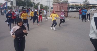 ماراثون للجرى ضمن احتفالات جامعة قناة السويس بانتصارات أكتوبر ..صور