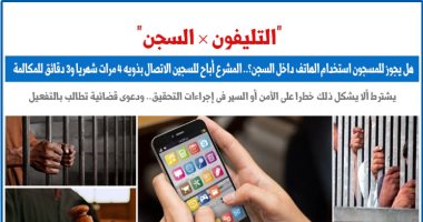 مدى قانونية استخدام المسجون للهاتف داخل السجن؟.. نقلا عن "برلمانى"