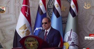 الرئيس السيسى: دور الجيش "يحمى .. يصون .. يضحى"