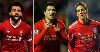بالأرقام.. أهداف محمد صلاح مع ليفربول أكثر من سواريز + توريس