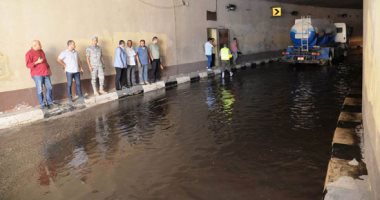 تنفيذ محاكاة لهطول أمطار غزيرة بنفق الزهراء بأسيوط لتقييم جاهزيته للشتاء