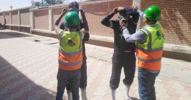 خطة تدريبية للعاملين بمياه سوهاج على اجراءات السلامة والصحة المهنية.. صور