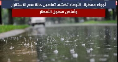 أجواء ممطرة.. الأرصاد تكشف تفاصيل حالة عدم الاستقرار وأماكن هطول الأمطار
