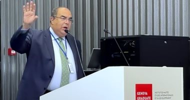  محمود محيى الدين بمحاضرة فى معهد جنيف: 7 محاور رئيسية لتسريع التمويل المناخى