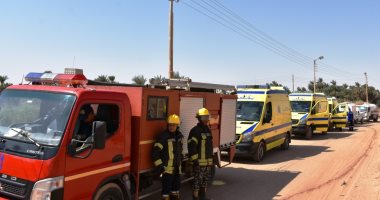 تجربة محاكاة للتدريب العملى لمواجهة السيول بخور أبو سبيرة بأسوان