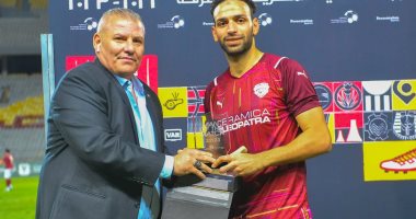ميدو جابر أفضل لاعب في مباراة سيراميكا و المصري