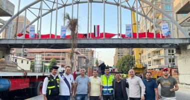 إنشاء كوبرى مشاة جديد بالدقى لتسهيل حركة المواطنين.. صور