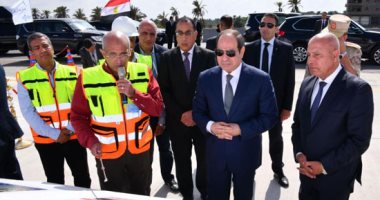 الرئيس السيسي يدعو القطاع الخاص للمشاركة فى مشروعات الرمال السوداء