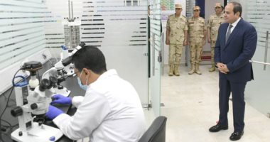 الرئيس السيسي يشهد افتتاح مصنع الرمال السوداء بكفر الشيخ.. ويؤكد: "موضوع الرمال السوداء اتعرف فى مصر منذ 90 سنة".. ومتاح للقطاع الخاص العمل والاستثمار فى هذا المجال.. ومستعدون لأى إجراء للحفاظ على صحة العاملين