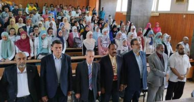 حفل استقبال للطلاب الجدد بكلية العلوم بجامعة أسوان