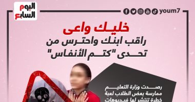 خليك واعى.. راقب ابنك واحترس من تحدى "كتم الأنفاس" (إنفوجراف)