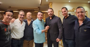رامي عياش يزور مصطفى كامل بعد تسجيل حلقته مع أنغام فى برنامجها الجديد 