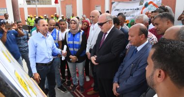 محافظ قنا يشهد التشغيل الجزئى لمحطة صرف نجع سعيد بدشنا ضمن حياة كريمة