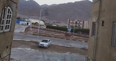 أمطار خفيفة وبرق ورعد على مدن جنوب سيناء ودرجه الحرارة بسانت كاترين 6