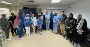 إجراء قسطرة وتركيب دعامات لحالات معقدة ضمن المؤتمر الرابع لقسم الباطنة بقنا