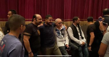 إيمى سمير غانم وحسن الرداد ورامى رضوان يساندون دنيا سمير غانم فى افتتاح "أنستونا"