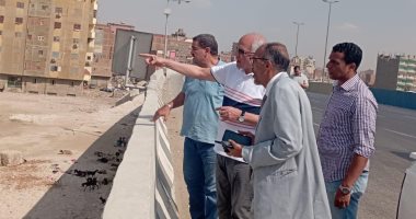 محافظ الجيزة يتفقد الأعمال الإنشائية لمحور عمرو بن العاص