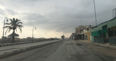 سقوط أمطار خفيفة والغيوم تغطى السماء بشمال سيناء