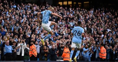 هالاند أول لاعب يسجل فى 7 مباريات متتالية على ملعب الاتحاد بعد أجويرو
