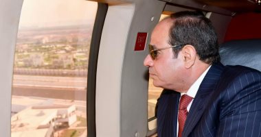 الرئيس السيسي يتفقد سير الأعمال الإنشائية بالعاصمة الإدارية الجديدة  