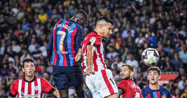 برشلونة يكتسح أتلتيك بيلباو بثلاثية بالشوط الأول في الدوري الإسباني.. فيديو