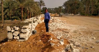 بدء أعمال تطوير مدخل المنطقة الأثرية بسقارة بمركز البدرشين.. صور