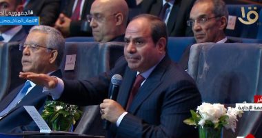الرئيس السيسي: ترسيم الحدود ساهم فى تشغيل حقل ظهر 