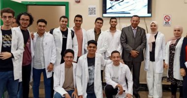 جامعة المنصورة الجديدة تنظم حملة للتبرع بالدم لمستشفى الأطفال.. صور
