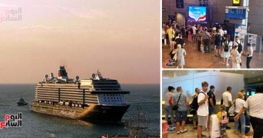 موسم سياحي مميز بـ"البحر الأحمر".. ارتفاع معدلات وصول الرحلات الأوروبية للمحافظة.. 137 رحلة × 24 ساعة تقل 26 ألف سائح لمطارى الغردقة ومرسى علم.. و"سياحة السفن" تصل للموانئ البحرية بـ5 آلاف سائح.. صور