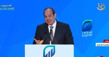 الرئيس السيسي: بنضيف 7 ملايين متر للإسكندرية وبنعمل أحسن ميناء فى الدنيا