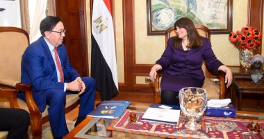 وزيرة الهجرة تستقبل سفير كازاخستان بمصر لبحث ملفات التعاون المشترك