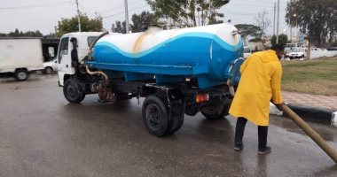رئيس مياه الشرب بمدن القناة: رفع حالة الطوارئ لمواجهة الأمطار.. صور