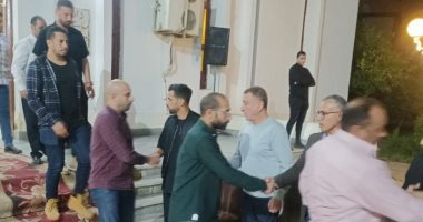 مسئولو الإسماعيلى يقدمون واجب العزاء لـ عبد الله السعيد فى وافاة والده.. صور