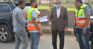 محافظ القليوبية يتابع أعمال تطوير مدخل بنها الجنوبى وإزالة الإشغالات
