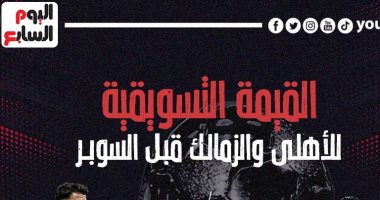 القيمة التسويقية للأهلى والزمالك قبل السوبر الليلة.. إنفو جراف