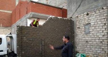 وقف أعمال بناء مخالف بنطاق حى المنتزة أول بالإسكندرية