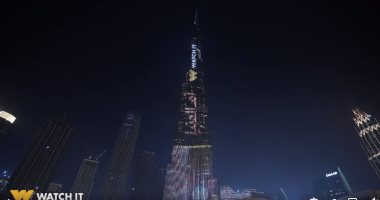 أعمال watch it تزين برج خليفة بالإمارات.. فيديو